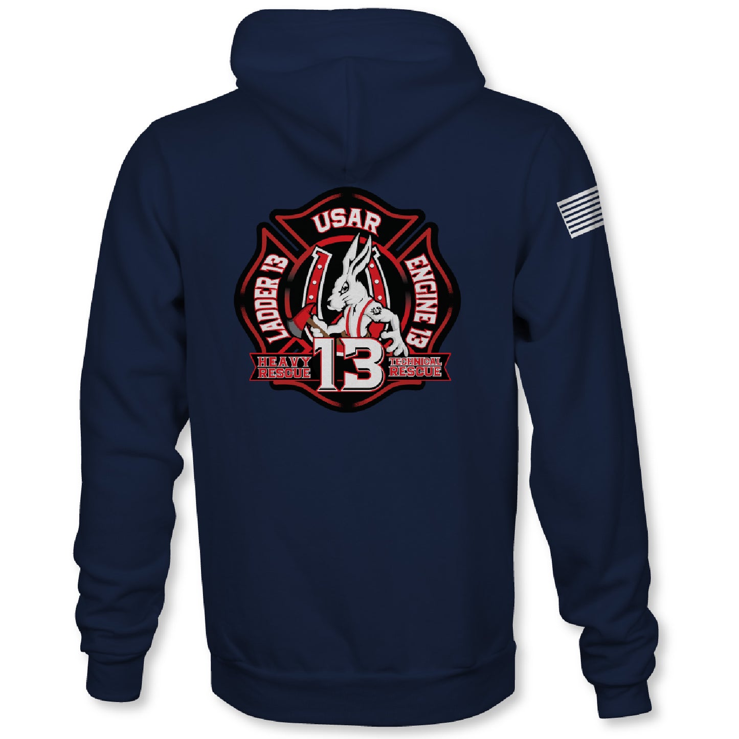AMARILLO FIRE FULL ZIP DUTY HOODED SWEATSHIRT